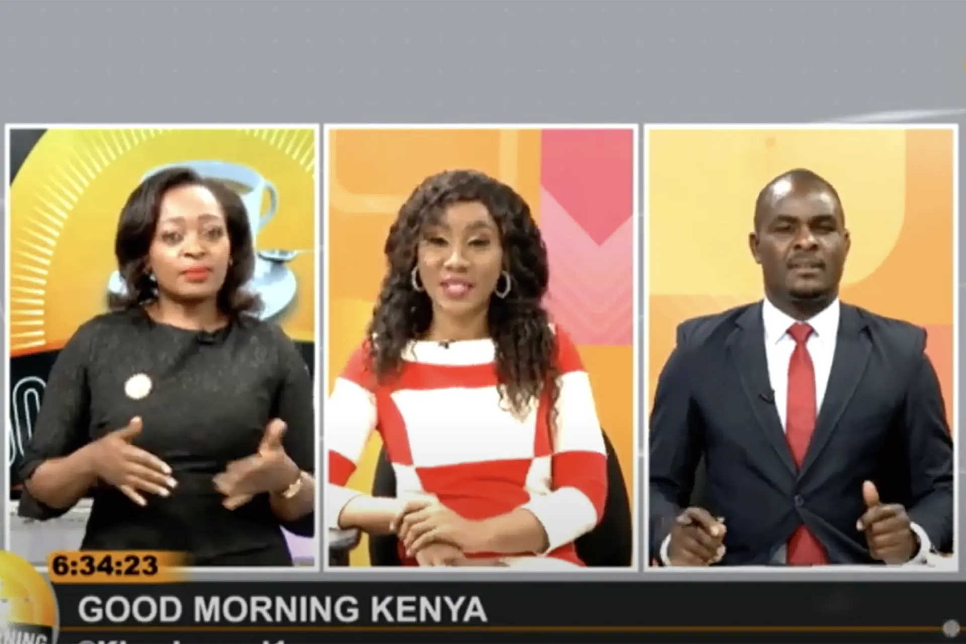 Pablo Nemo: Walking Africa "Good Morning Kenya" Tv show